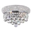 CWI Lighting Empire 2 Light Transitional Metal Wall Sconce in Chrome