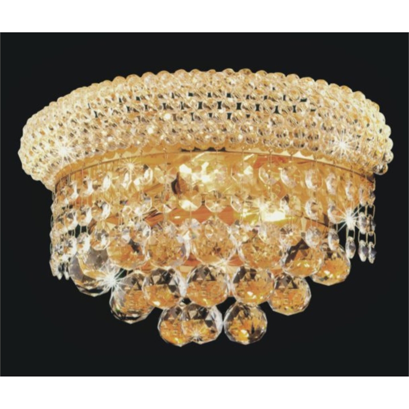 CWI Lighting Empire 2 Light Transitional Metal Wall Sconce in Gold