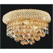CWI Lighting Empire 2 Light Transitional Metal Wall Sconce in Gold