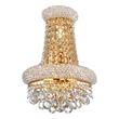CWI Lighting Empire 3 Light Transitional Metal Wall Sconce in Gold