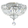 CWI Lighting Stefania 3 Light Metal Bowl Flush Mount in Chrome