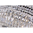 CWI Lighting Stefania 9 Light Metal Bowl Flush Mount in Chrome