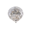 CWI Lighting Stefania 9 Light Metal Bowl Flush Mount in Chrome