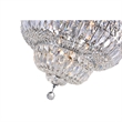 CWI Lighting Stefania 9 Light Metal Bowl Flush Mount in Chrome