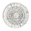 CWI Lighting Stefania 2 Light Metal Bowl Flush Mount in Chrome