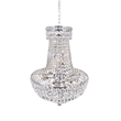 CWI Lighting Stefania 13 Light Down Transitional Metal Chandelier in Chrome