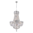 CWI Lighting Stefania 13 Light Down Transitional Metal Chandelier in Chrome