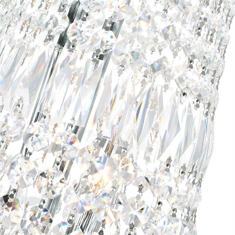CWI Lighting Stefania 317 Light Down Transitional Metal Chandelier in Chrome