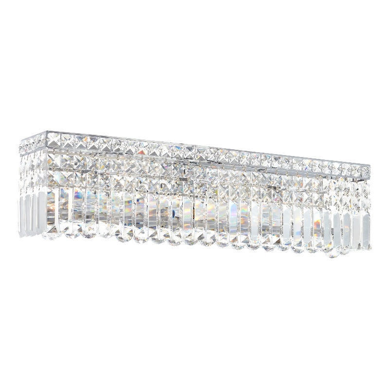 CWI Lighting Colosseum 6 Light Transitional Metal Vanity Light in Chrome