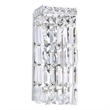 CWI Lighting Colosseum 2 Light Transitional Metal Bathroom Sconce in Chrome