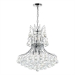 CWI Lighting Princess 8 Light Down Transitional Metal Chandelier in Chrome