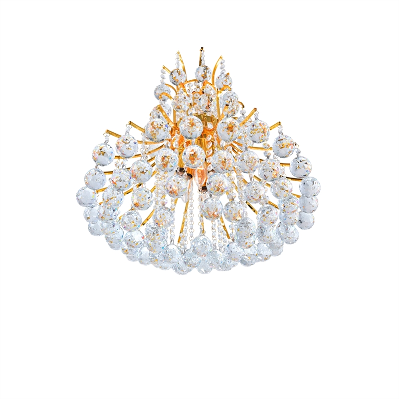 CWI Lighting Princess 8 Light Down Transitional Metal Chandelier in Gold