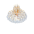 CWI Lighting Princess 8 Light Down Transitional Metal Chandelier in Gold