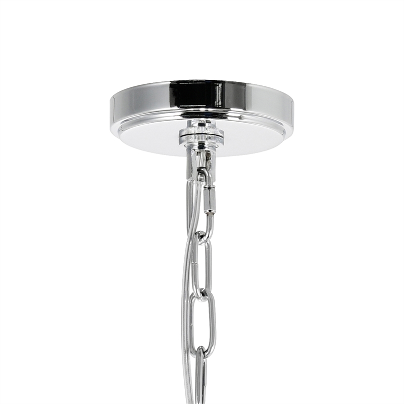 CWI Lighting Princess 10 Light Down Transitional Metal Chandelier in Chrome