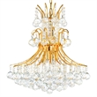 CWI Lighting Princess 10 Light Down Transitional Metal Chandelier in Gold