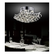 CWI Lighting Queen 6 Light Transitional Metal Flush Mount in Chrome