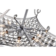 CWI Lighting Jasmine 8 Light Down Transitional Metal Chandelier in Chrome