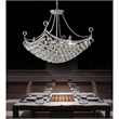 CWI Lighting Jasmine 8 Light Down Transitional Metal Chandelier in Chrome