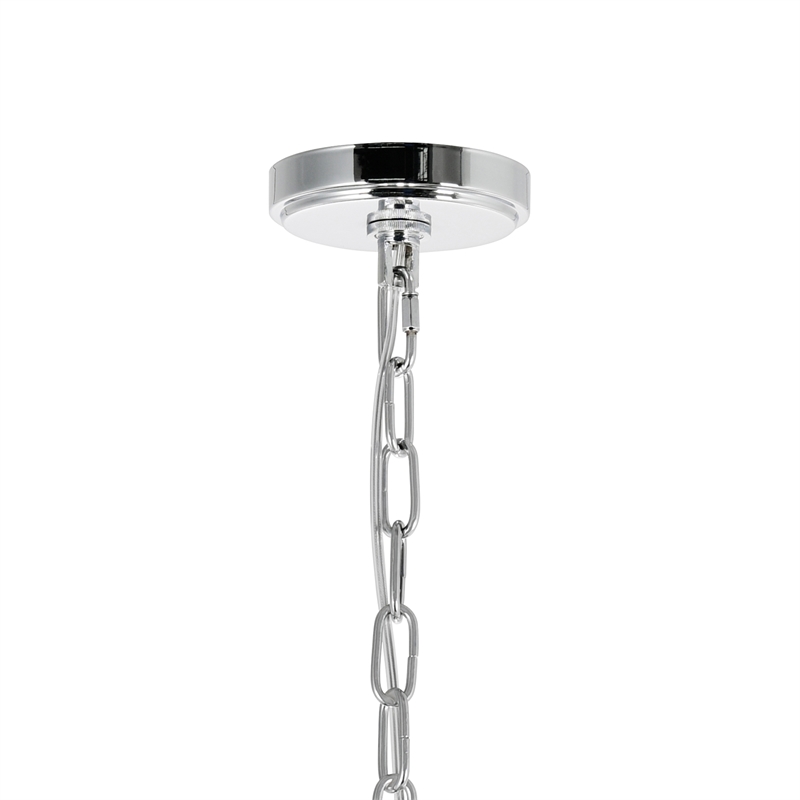 CWI Lighting Amanda 11 Light Down Transitional Metal Chandelier in Chrome