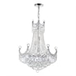 CWI Lighting Amanda 11 Light Down Transitional Metal Chandelier in Chrome