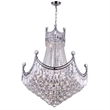 CWI Lighting Amanda 15 Light Down Transitional Metal Chandelier in Chrome