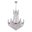 CWI Lighting Amanda 15 Light Down Transitional Metal Chandelier in Chrome
