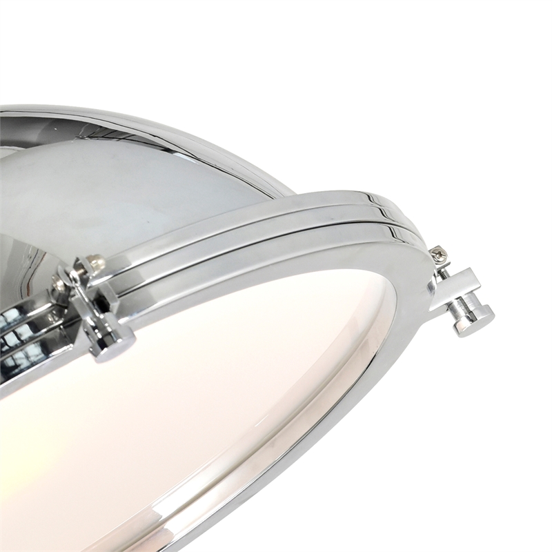 CWI Lighting Show 1 Light Down Contemporary Metal Pendant in Chrome
