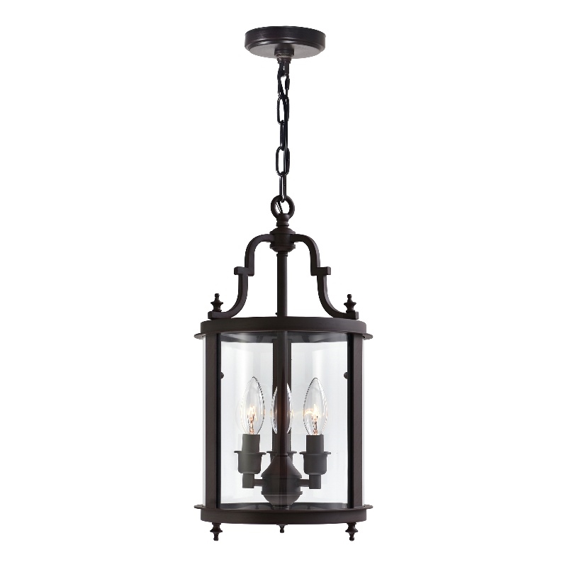 CWI Lighting Desire 3 Light Drum Shade Metal Mini Pendant in Bronze