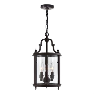 CWI Lighting Desire 3 Light Drum Shade Metal Mini Pendant in Bronze