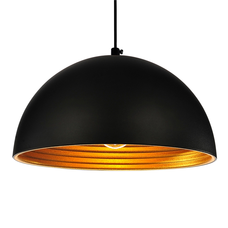 CWI Lighting Modest 1 Light Down Contemporary Metal Mini Pendant in Black