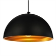 CWI Lighting Modest 1 Light Down Contemporary Metal Mini Pendant in Black