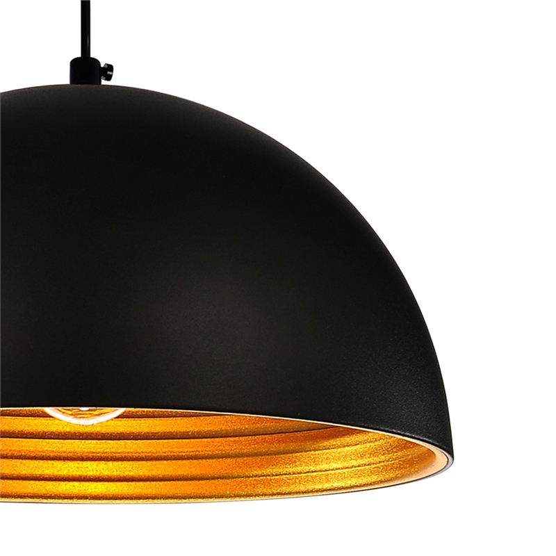 CWI Lighting Modest 1 Light Down Contemporary Metal Mini Pendant in Black
