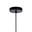 CWI Lighting Modest 1 Light Down Contemporary Metal Mini Pendant in Black