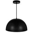 CWI Lighting Modest 1 Light Down Contemporary Metal Pendant in Black