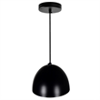 CWI Lighting Modest 1 Light Down Contemporary Metal Mini Pendant in Black