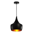 CWI Lighting Dynamic 1 Light Down Contemporary Metal Mini Pendant in Black