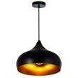 CWI Lighting Dynamic 1 Light Down Contemporary Metal Pendant in Black