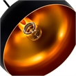 CWI Lighting Dynamic 1 Light Down Contemporary Metal Pendant in Black