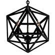 CWI Lighting Amazon 3 Light Up Farmhouse Metal Pendant in Black