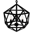 CWI Lighting Amazon 3 Light Up Farmhouse Metal Pendant in Black