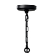 CWI Lighting Amazon 3 Light Up Farmhouse Metal Pendant in Black