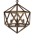 CWI Lighting Amazon 3 Light Up Farmhouse Metal Pendant in Antique Forged Copper