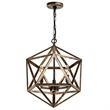 CWI Lighting Amazon 3 Light Up Farmhouse Metal Pendant in Antique Forged Copper