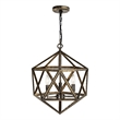 CWI Lighting Amazon 3 Light Up Farmhouse Metal Pendant in Antique Forged Copper