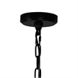 CWI Lighting Amazon 4 Light Up Farmhouse Metal Pendant in Black
