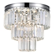 CWI Lighting Weiss 8 Light Transitional Metal Flush Mount in Chrome