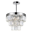 CWI Lighting Weiss 5 Light Down Transitional Metal Chandelier in Chrome