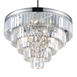 CWI Lighting Weiss 12 Light Down Transitional Metal Chandelier in Chrome