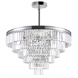 CWI Lighting Weiss 15 Light Down Transitional Metal Chandelier in Chrome