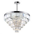 CWI Lighting Weiss 15 Light Down Transitional Metal Chandelier in Chrome